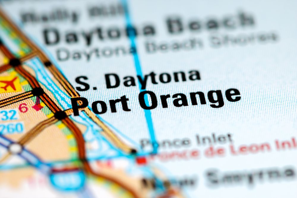 Port Orange on a map