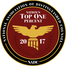 National Association of Distinguished Counsel badge