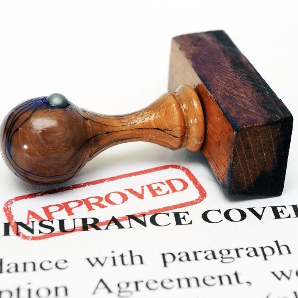 Stamp lying next to the words 