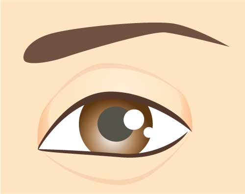 Close-up of an eye illsutration