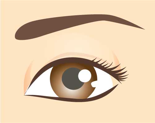 Healed eye
