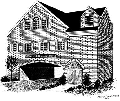 Illustration of office exterior