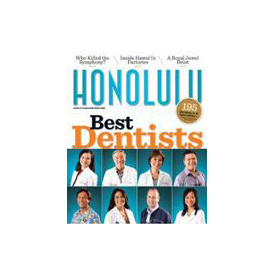 Honolulu Best Dentist magazine cover