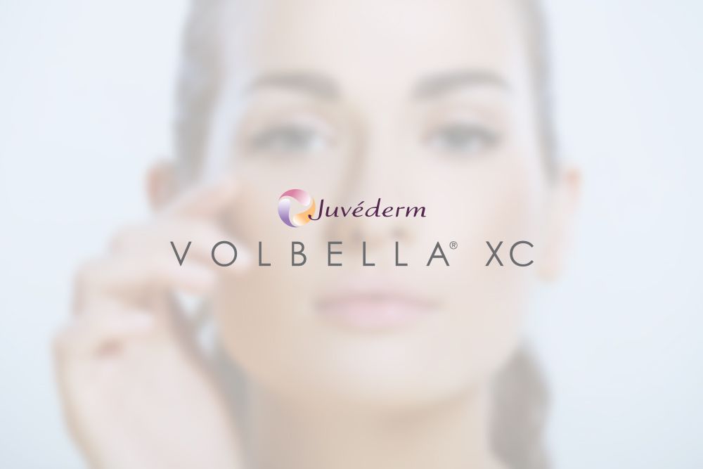 Juvederm logo w/ woman in background