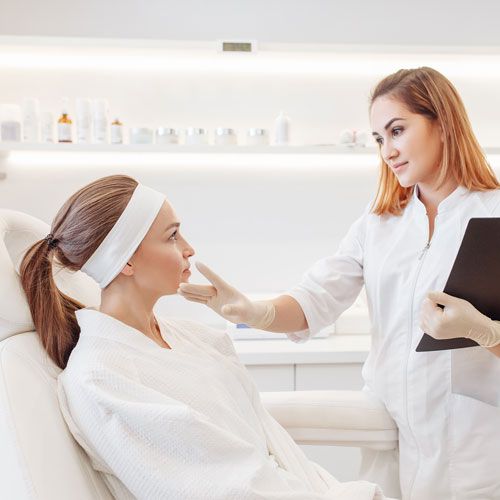 meeting with esthetician