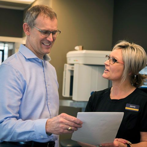 Dr. Nordhus and team member