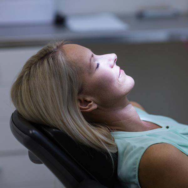 image of woman in dental chair