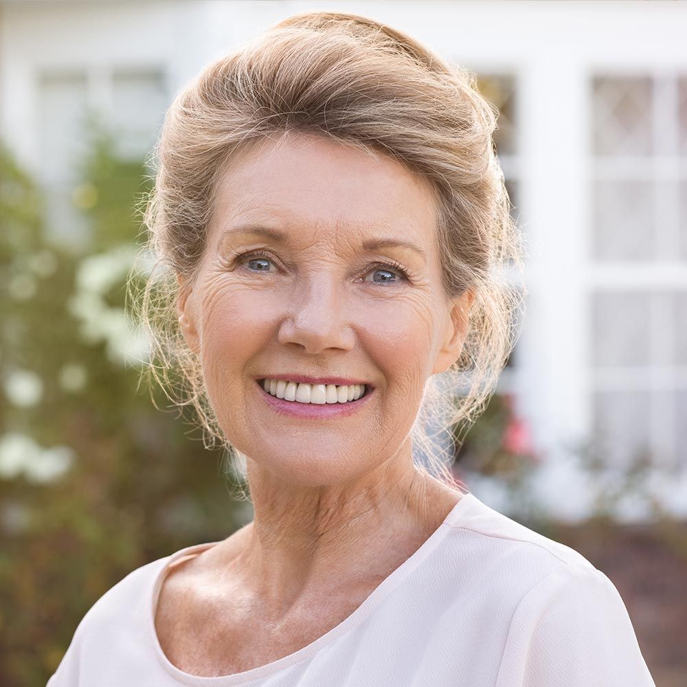 woman smiling
