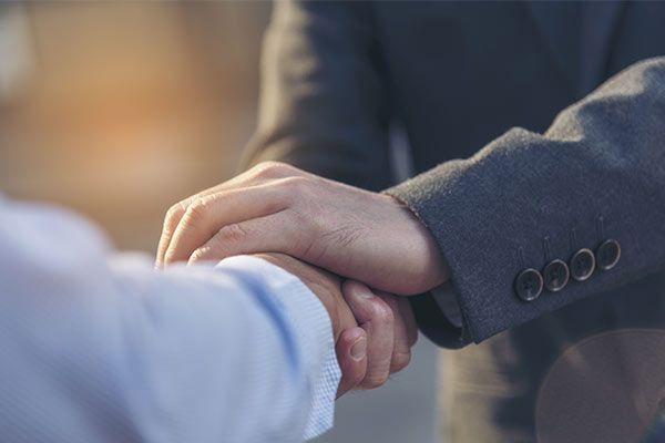 Men shaking hands