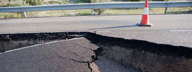 Dangerous hole in the street.