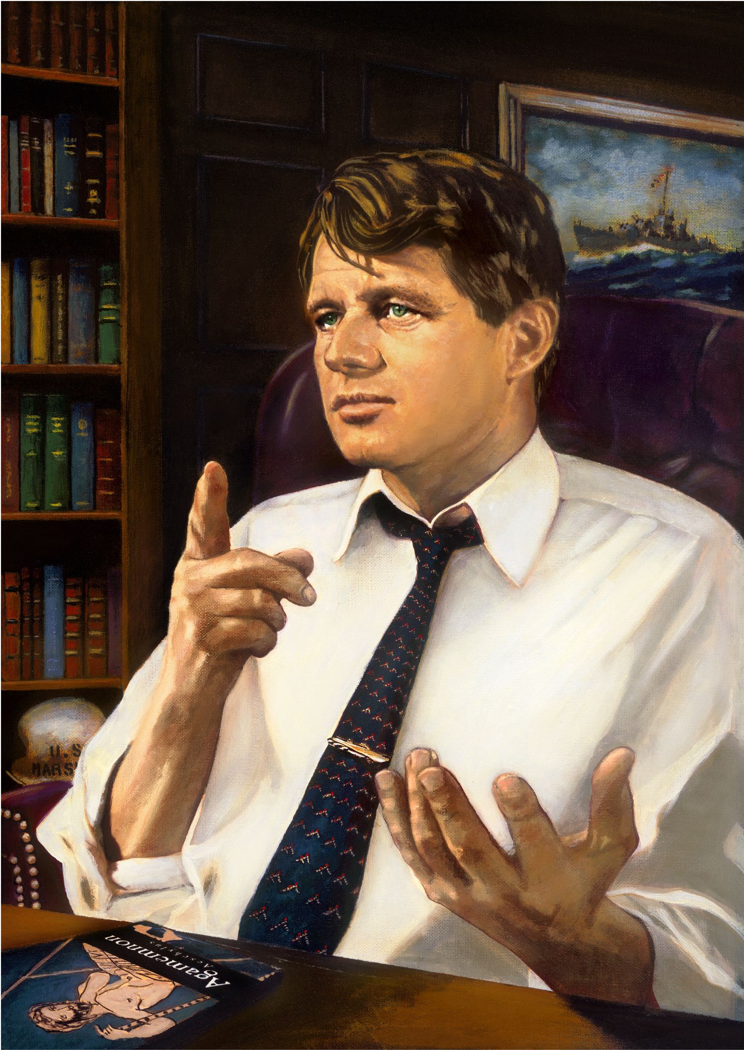Portrait of Robert F. Kennedy.