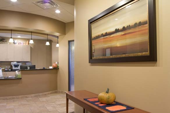 Dental office front lobby