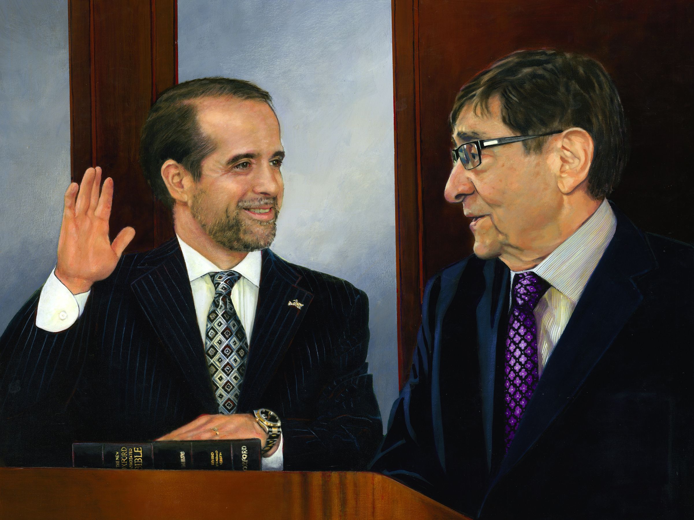 Portrait of Troy Rafferty and Fred Levin
