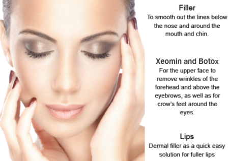 image of woman with injectable treatment
