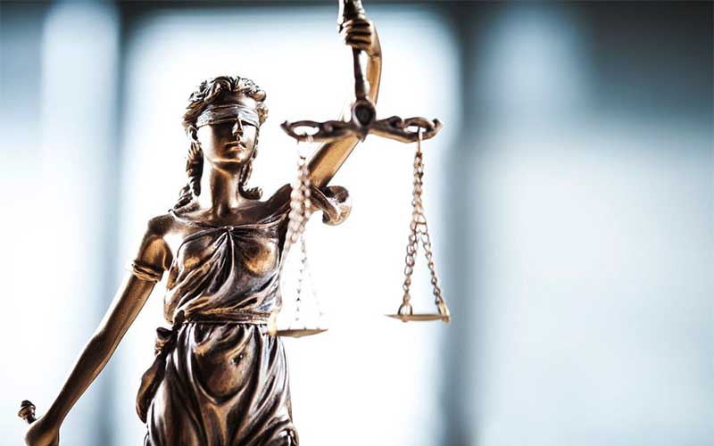Statue of scales of justice