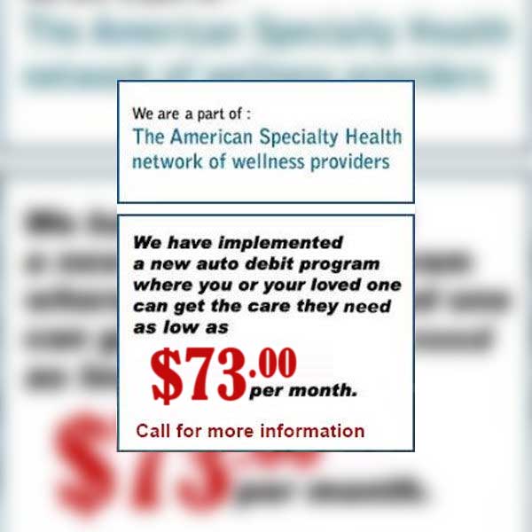 Chiropractic coupon image