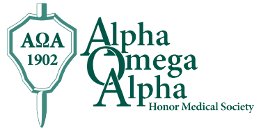 alpha omega alpha honor medical society logo