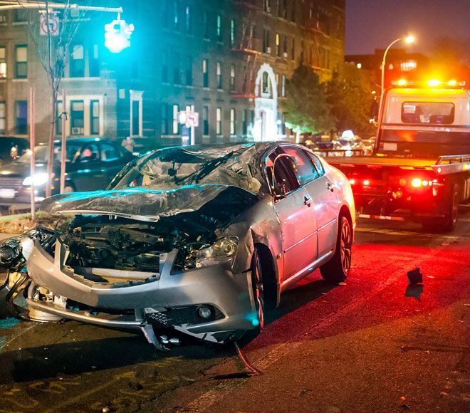 Totaled car