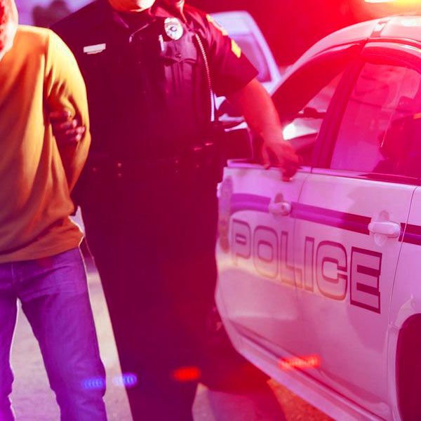 Person being arrested