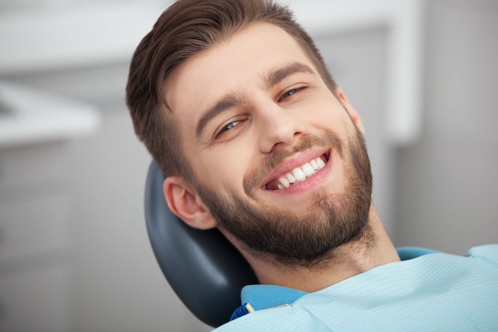 Man about to undergo dental work