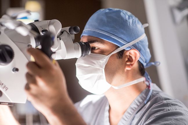 Dr. Tandon at work