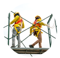 scaffold workers